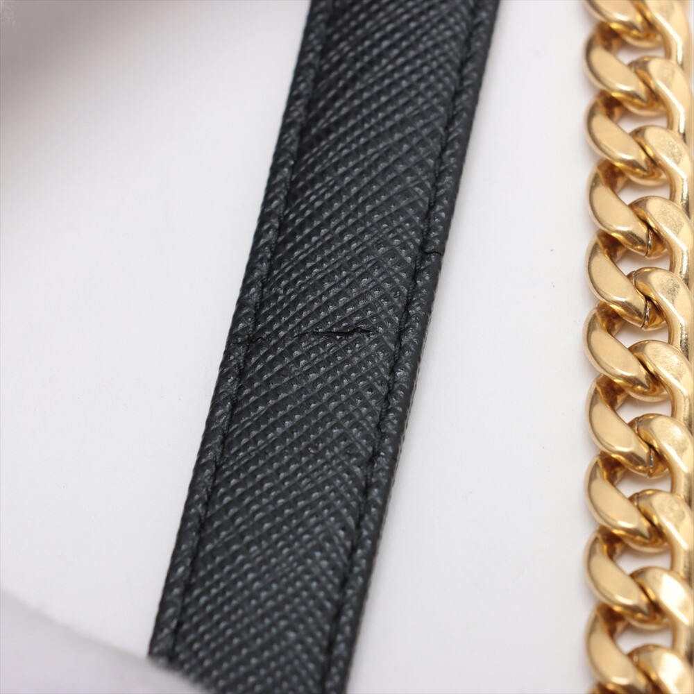 Prada Saffiano Leather Chain Shoulder #164954P10B - Picture 10 of 11